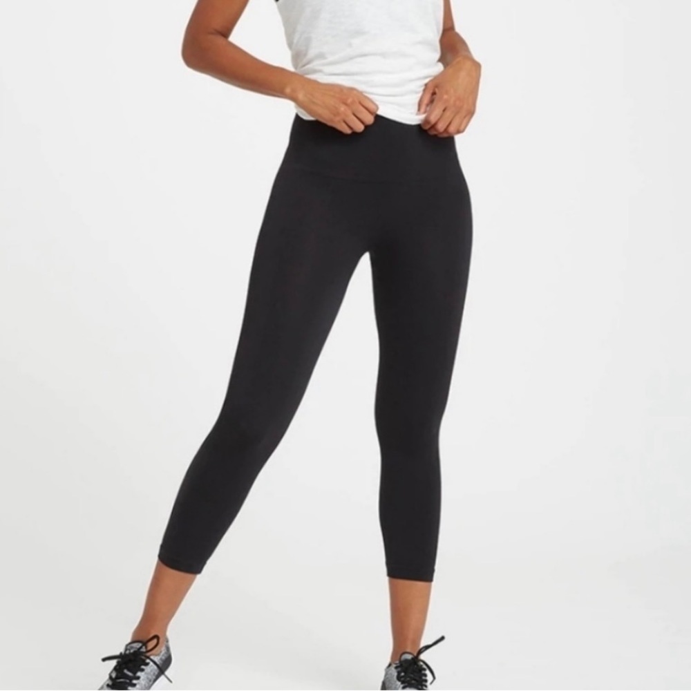 SPANX Black Look At Me Now Seamless Leggings